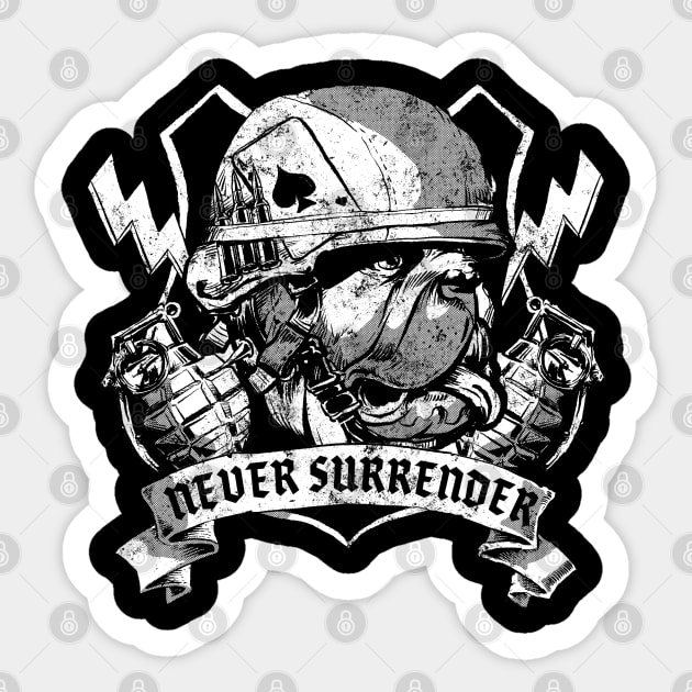 OEB Old English Bulldog Sticker by Black Tee Inc